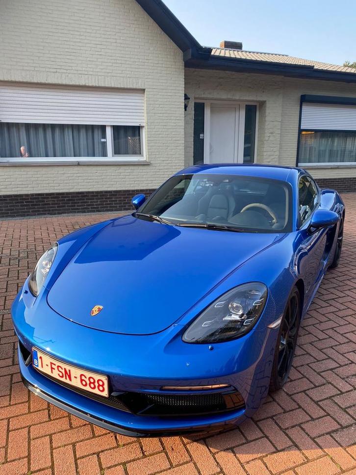 Safierblauw metalic 2018 Cayman S met sportdesign pakket, Auto's, Porsche, Particulier, Cayman, ABS, Achteruitrijcamera, Adaptieve lichten