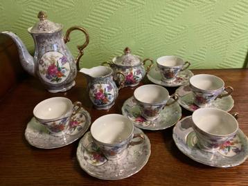 15-delig vintage servies / espressoset beschikbaar voor biedingen