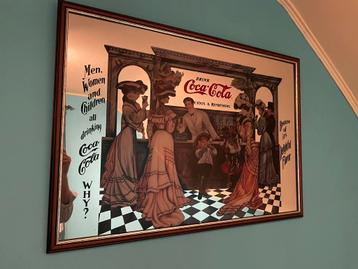 Retro spiegel Coca-Cola beschikbaar voor biedingen
