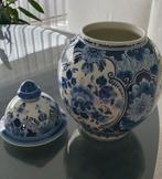 Handgeschilderde delfts blauwe vaas., Antiek en Kunst, Ophalen