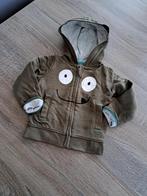 Bel&Bo khaki hoodie met rits 80, Kinderen en Baby's, Babykleding | Maat 80, Bel&Bo, Truitje of Vestje, Ophalen of Verzenden, Zo goed als nieuw
