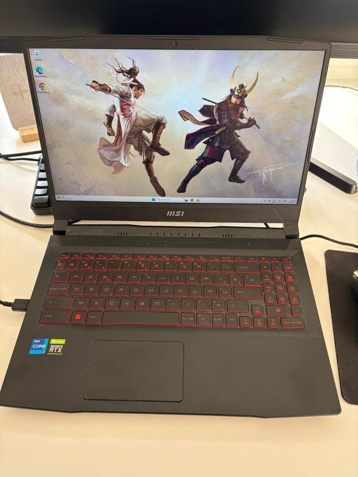 PC gaming MSI Katana GF6611UG, Computers en Software, Windows Laptops, Zo goed als nieuw, 15 inch, SSD, 2 tot 3 Ghz, 16 GB, Azerty
