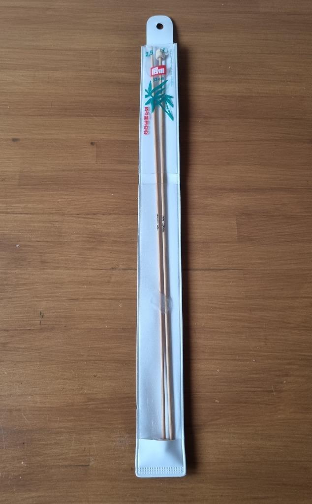 Breinaalden bamboo 2,5 mm Prym, Hobby en Vrije tijd, Breien en Haken, Nieuw, Breien, Naald, Ophalen of Verzenden