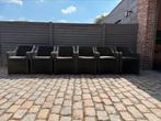 6 wicker tuinstoelen met kussens zgan, Tuin en Terras, Tuinstoelen, Ophalen, Zo goed als nieuw, Wicker