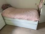 IKEA SLÄKT bedframe met onderbed en opberger, Ophalen, Zo goed als nieuw, 180 cm of meer, 85 tot 100 cm