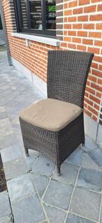 4 rieten eetkamer stoelen, Ophalen, Bruin, Riet of Rotan, Zo goed als nieuw