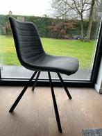 8 donker grijze eetkamer stoelen, Huis en Inrichting, Ophalen, Zo goed als nieuw, Vijf, Zes of meer stoelen