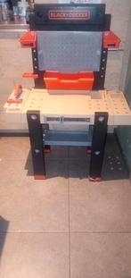 Smoby black and decker werktafel + accessoires, Ophalen of Verzenden, Gebruikt