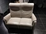 salon en cuir avec 2 relaxants (3 places et 2 places), Enlèvement, Utilisé, Cuir