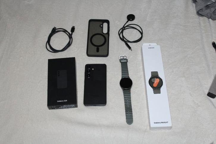 Samsung galaxy S24 + Samsung watch 7, Télécoms, Téléphonie mobile | Samsung, Neuf, Galaxy S24, 128 GB, Sans abonnement, Sans simlock