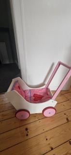 Poppenwagen, houten, Ophalen