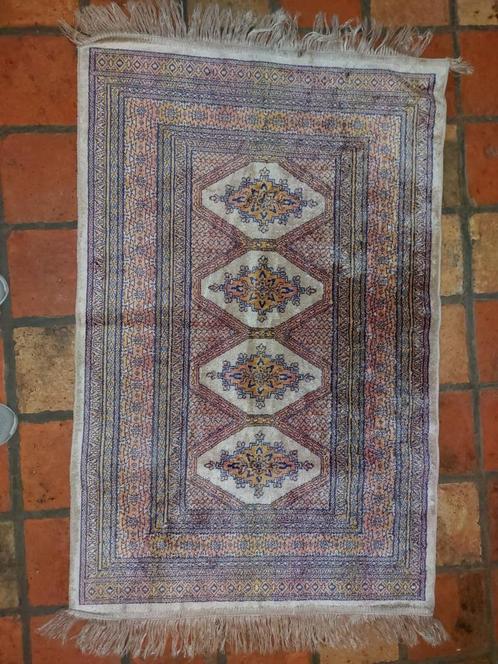 hand gemaakt zijden tapijt, jaren 1960, Antiquités & Art, Curiosités & Brocante, Enlèvement ou Envoi