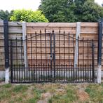 Ijzeren tuin poort met palen, Ophalen, Gebruikt