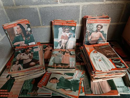 Magazines vintage "Femmes d'aujourd'hui" années 50-60, Antiek en Kunst, Antiek | Boeken en Manuscripten