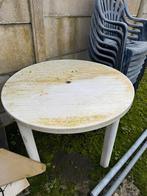 Ronde plastic tuintafel, Ophalen, Gebruikt, Plastic