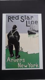 Affiche Red Star Line, Antiek en Kunst, Ophalen of Verzenden