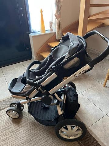 Kinderwagen Quinny met alle toebehoren (wieg en voetenzak) beschikbaar voor biedingen