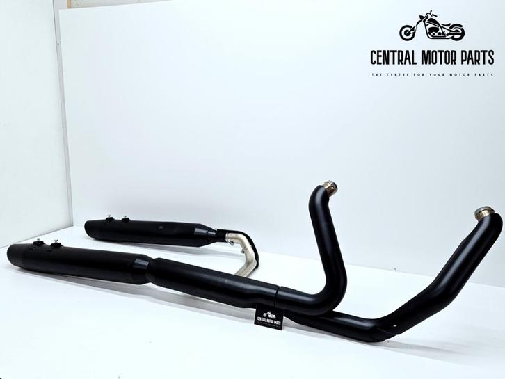 Zwarte Uitlaat Touring 2017-up compleet, Motoren, Onderdelen | Harley-Davidson, Gebruikt, Ophalen of Verzenden