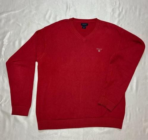 Pull col V GANT rouge, Kleding | Heren, Jassen | Winter, Zo goed als nieuw, Maat 48/50 (M), Rood, Verzenden