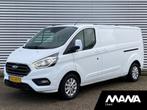 Ford Transit Custom 300 2.0 TDCI L2H1 LIMITED 2X schuif Auto, Stof, Wit, 230 g/km, Bedrijf