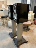 Monitor Audio GS10 + Stands  1j garantie, Audio, Tv en Foto, Luidsprekerboxen, Gebruikt, 60 tot 120 watt, Front, Rear of Stereo speakers