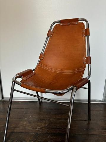 Chaise Les Arcs Charlotte Perriand, Huis en Inrichting, Stoelen, Ophalen, Gebruikt, Bruin, Metaal