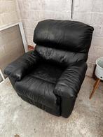 Lederen zetel van kwalitatief Canadees merk, Huis en Inrichting, Fauteuils, Ophalen, Gebruikt, Leer