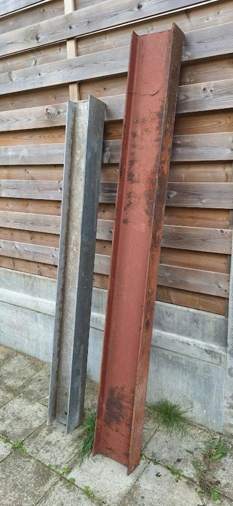 2 x H  Poutrels, Doe-het-zelf en Bouw, Metalen, Gebruikt, IJzer, Ophalen