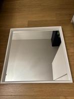 Vierkante witte spiegel 65 op 65cm, Huis en Inrichting, Minder dan 100 cm, Zo goed als nieuw, 50 tot 75 cm, Ophalen