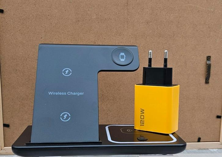 3 in1 en 120 Wattt OpladerSet, Telecommunicatie, Mobiele telefoons | Telefoon-opladers, Nieuw, Apple iPhone, Ophalen of Verzenden