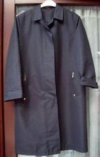 Vintage; Donker blauwe regenjas van Rue de France maat 36, Rue de France, Blauw, Ophalen of Verzenden, Maat 36 (S)
