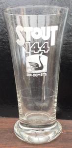 Bier brouwerij glas Stout 144 Demets Lauwe, Ophalen of Verzenden, Zo goed als nieuw