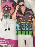 Miami style 80s blouse heren M/L carnaval verkeerd feestje, Comme neuf, Vêtements, Taille 48/50 (M), Enlèvement ou Envoi