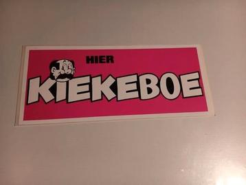 Kiekeboe sticker  beschikbaar voor biedingen