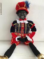 Authentieke V&D etalage zwarte Piet pop - 80cm, rood/blauw, Diversen, Verzenden
