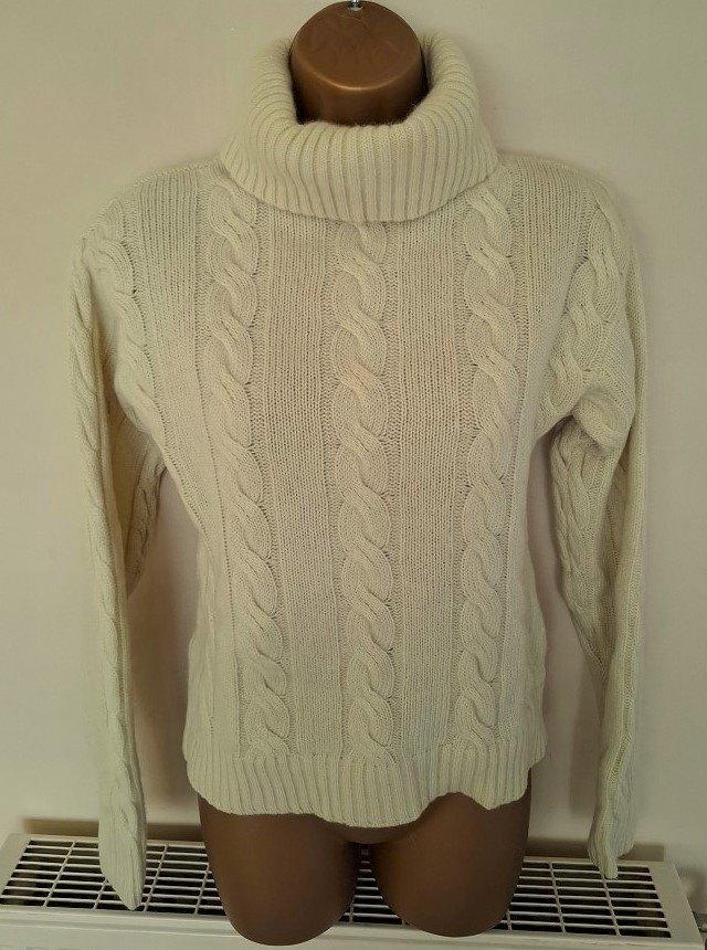 Prachtige Kabeltrui met Rolkraag in Wol en Angora - Medium, Kleding | Dames, Truien en Vesten, Zo goed als nieuw, Maat 38/40 (M)