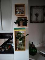 Houten wandbakjes, Moins de 50 cm, Comme neuf, Enlèvement, Bois