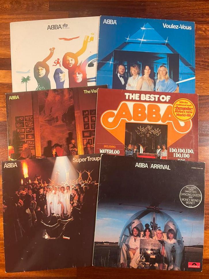 ABBA 6 originele vinyl 33 rpm lp album records, Cd's en Dvd's, Vinyl | Pop, Gebruikt, 1960 tot 1980, 12 inch, Ophalen of Verzenden
