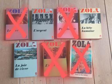 Emile Zola : diverse titels (in het Frans)  1 euro per stuk  beschikbaar voor biedingen