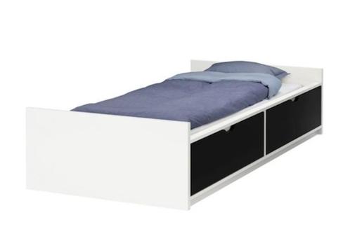 Ikea Flaxa eenpersoonsbed frame + speciaal lattenbodem, Huis en Inrichting, Slaapkamer | Bedden, Zo goed als nieuw, Eenpersoons