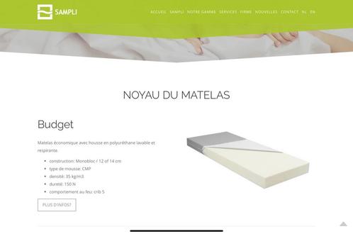 Matelas Sampli budget (type médical) 80x200 idéal pour kot, Huis en Inrichting, Slaapkamer | Matrassen en Bedbodems, Nieuw, Matras