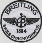 Breitling stoffen opstrijk patch embleem #2, Verzamelen, Verzenden, Nieuw