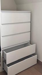 Commode blanche longueur 60 cm x largeur 40 cm x hauteur 110, Neuf, 25 à 50 cm, Enlèvement ou Envoi, 5 tiroirs ou plus