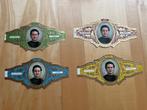 4 sigarenbanden Odor met beeltenis Don Boso, Verzenden, Gebruikt, Sigarenbandjes
