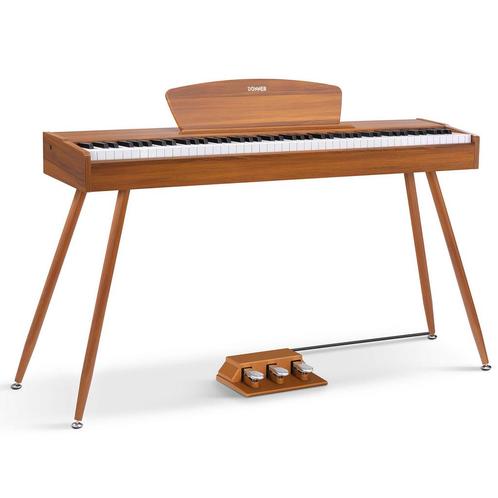 Piano Donner DDP-80, Muziek en Instrumenten, Piano's, Zo goed als nieuw, Piano, Bruin, Digitaal, Ophalen