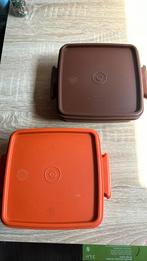 Vintage twee Tupperware boterham dozen , uniek, Ophalen of Verzenden, Gebruikt