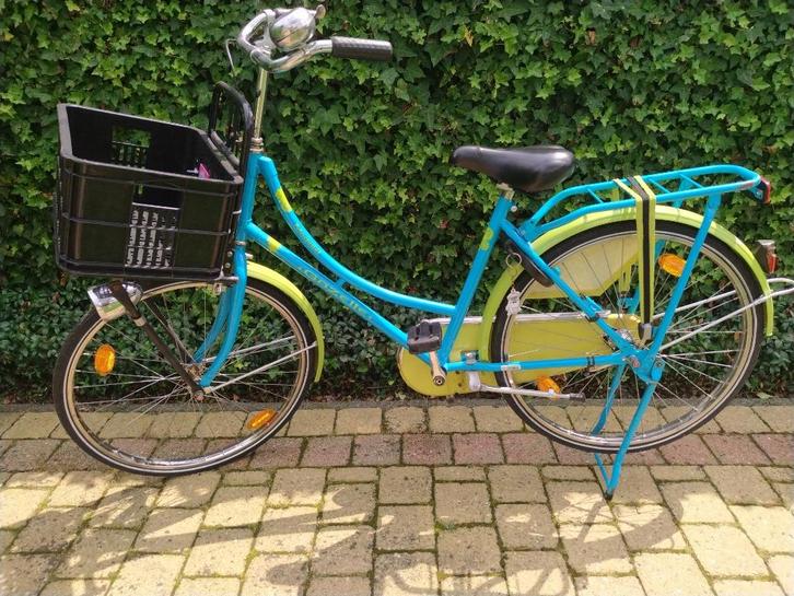 Meisjesfiets Gazelle 24 inch inclusief mand vooop, Fietsen en Brommers, Fietsen | Meisjes, Gebruikt, 24 inch, Handrem, Ophalen