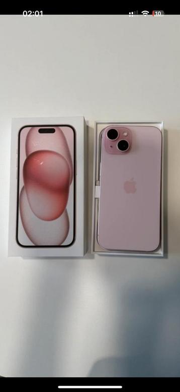 Iphone 15 pink rosa apple beschikbaar voor biedingen