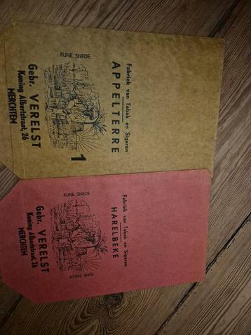 2 sachets pour bracelets à tabac et à cigares | Verelst Merc, Au, Enlèvement ou Envoi, Boite à tabac ou Emballage, Q