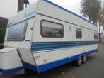 knaus,frigo,verwarm,watertank,reserfwiel,mooigrotetent-3pers, Caravans en Kamperen, Caravans, Standaardzit, Bedrijf, Knaus, Vast bed